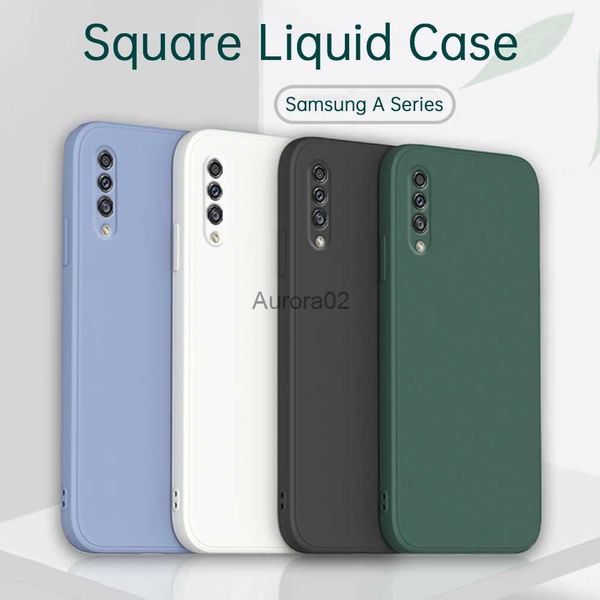 Custodie per telefoni cellulari Fotocamera Proteggi custodia morbida per Samsung Galaxy A30S A50 A50S A70 Silicone liquido Coppie Cover A 30 50 70 S E yq240330