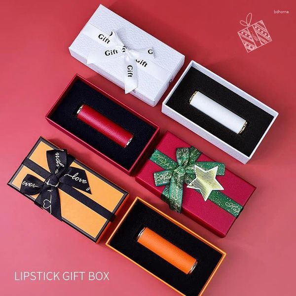 Aufbewahrungsflaschen, 1 Set, 12,1 mm, DIY handgefertigtes Lippenstift-Material, Schleife, Verpackungsbox, Geschenk, kreative Tasche