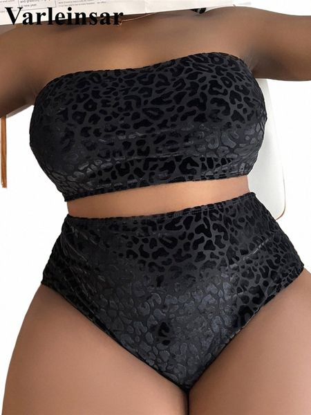 0xl - 4XL Leopard Bikini Große Größe Bademode Plus Größe Frauen Badeanzug Weibliche Zwei-stück Bikini set Badende Badeanzug V3977B E6xK #