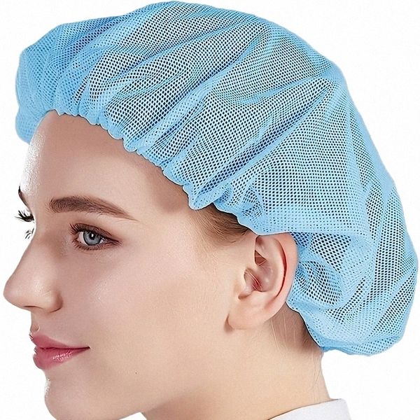 5 pezzi, cappello da cuoco, cappello da cuoco elastico unisex in tessuto, berretto da cucina da cucina, retina per capelli per servizio di ristorazione in rete, gadget da cucina J22o #