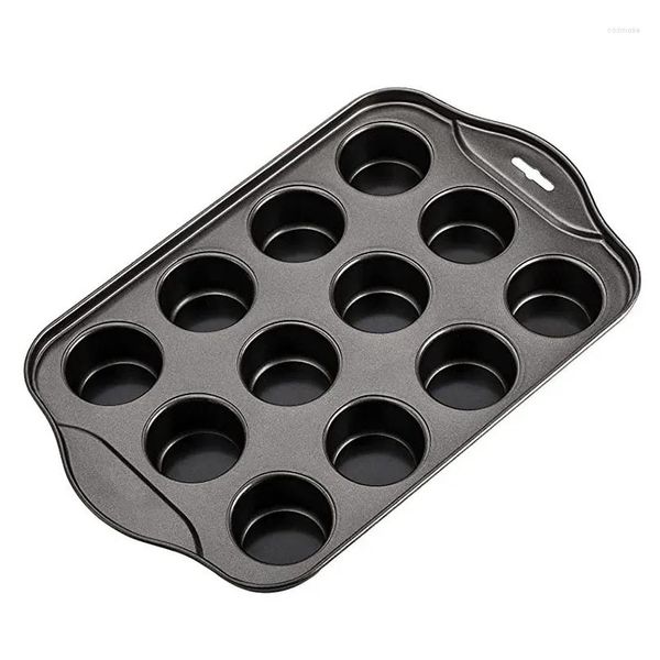 Moldes de panificação mods 12 cups sem bastão em forma de cheesecake xícara mini bolo de panela removível bandeja de bolsa de molde de molde em casa Gar dh7xq