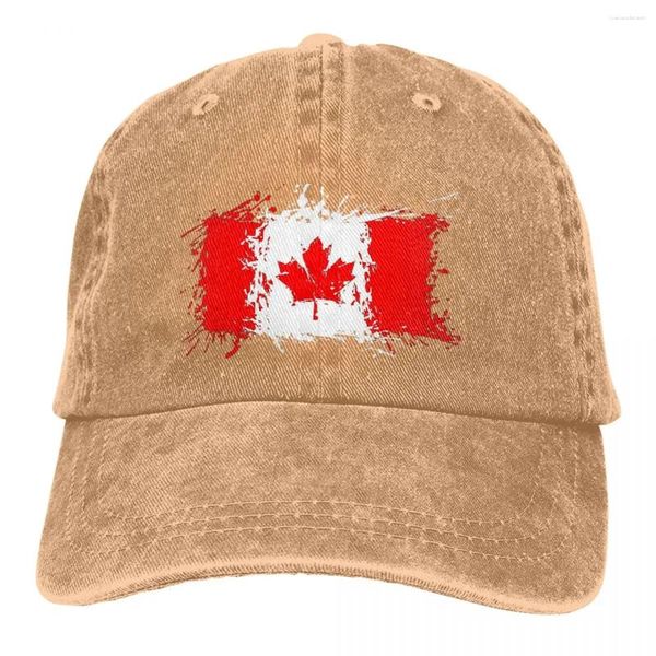 Bonés de bola Canadá Bandeira Red_62560434 Boné de beisebol masculino chapéus mulheres viseira proteção snapback