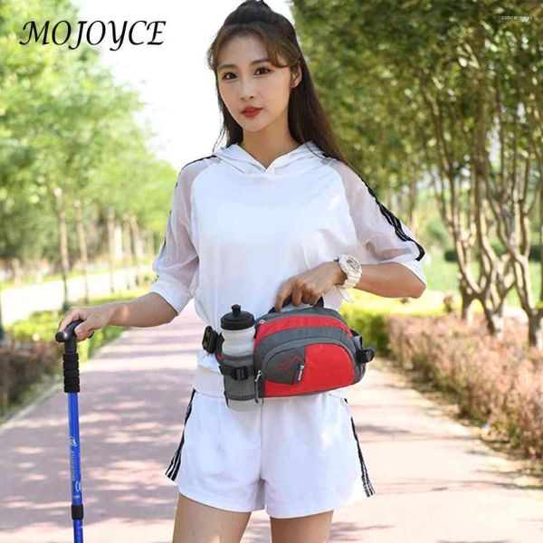 Sacos de cintura Nylon Bolso Jogging Bag Leve com suporte de garrafa Running Belt Pacote Elástico Respirável Acessórios Esportivos Impermeáveis