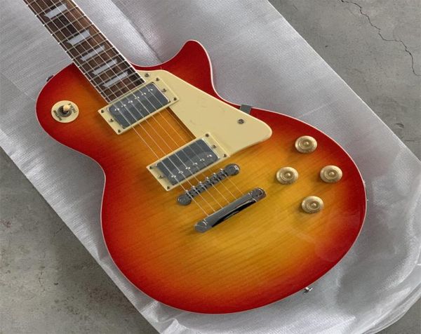 LP Gitar 22 FRETS ELEKTRİK GİTAR 6 STRING Sunset Renk Elektrik Müzik Enstrüman Gitar Yetişkinler Hediyesi Egt2648766175