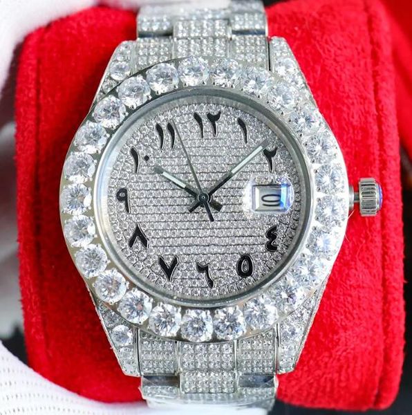 Diamond Watch Designer Uhren für Herren Automatische mechanische Bewegung wasserdichte Männer 42 -mm -Armband Saphir Edelstahl 904L Armbanduhr