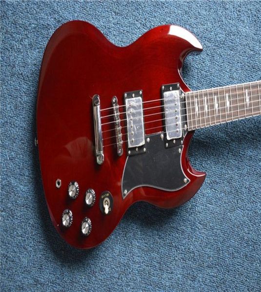 Artista Modelo SG Guitarra Elétrica Angus Young Signature Guitarra Marrom Com Hardware Prateado Em Stock3382255