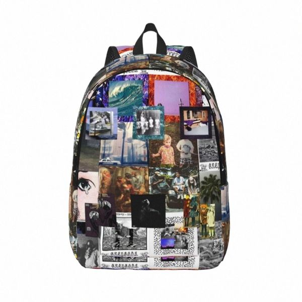 Stilvolle Fi Rucksack Malerei Frauen Männer Polyester College Rucksäcke Große Spaß Schultaschen Rucksack Weihnachtsgeschenk P6rx #