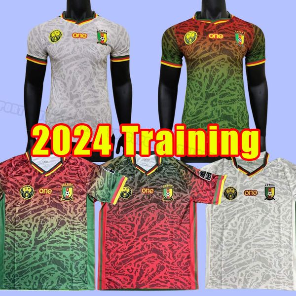 2024 CAMARÕES camisas de futebol ABOUBAKAR ONDOUA HONGLA MBEUMO ONANA 23 N'KOUDOU 7 CHOUPO-MOTING BAHOKEN camisas de futebol fãs jogador vesion conjunto de treinamento adulto