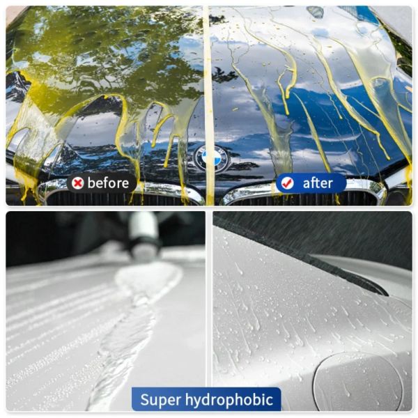 HGKJ S6 Keramikbeschichtung für Autofarbenkristallwachsspray Nano Hydrophobe Flüssigkeitspolymer Ooleophobe Anti -Regen -Auto -Pflege