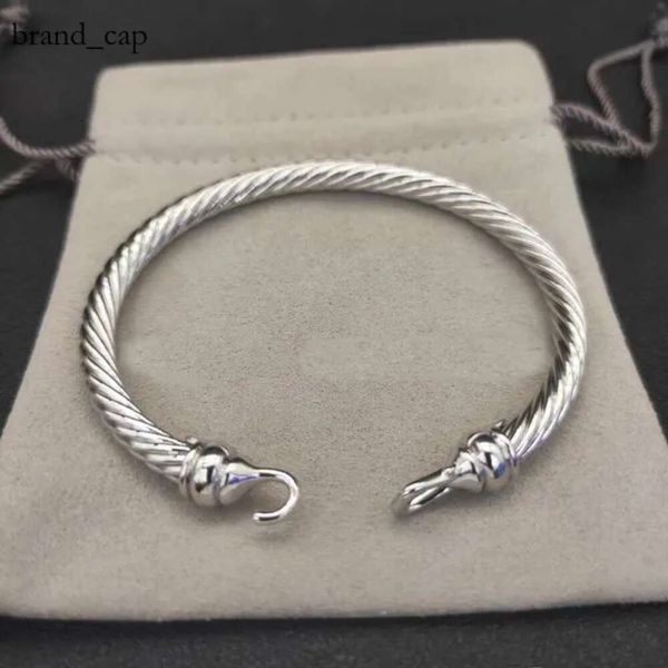 David Yurma Bracciale DY Bracciale Cavo di lusso Bracciale Gioielli di moda per donna Uomo Oro Argento Perla Testa Croce Bracciale rigido Gioielli Dy Uomo Regalo di Natale 5727