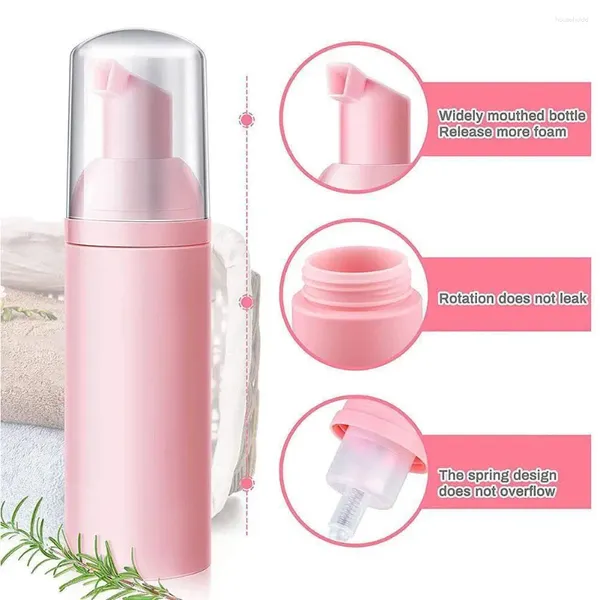 Garrafas de armazenamento 60ml espuma garrafa sabão mousse dispensador líquido plástico vazio cosmético shampoo loção
