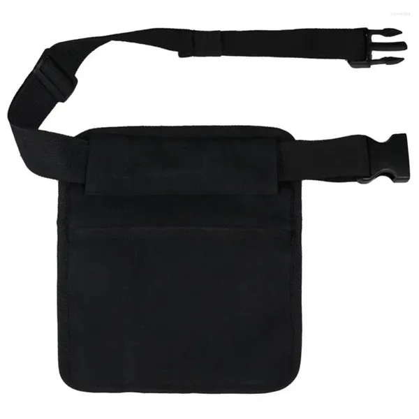 Sacos de armazenamento preto garçom/garçonete mesa avental capacidade fanny pacote cintura saco alça ajustável fácil de limpar para restaurantes servidores