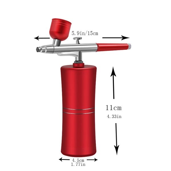 Nail Airbrush Air Compressor Cake Painting Craft Coloring Hair Dyeing Tattoo Makeup Spray Gun Water Skin Hydrating Nano Sprayer