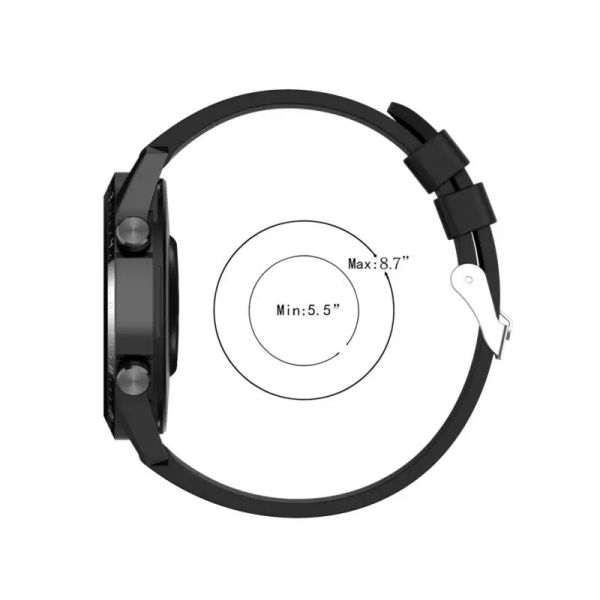 Banda in silicone da 20 mm 22 mm per Huawei Watch GT3/GT Runner Silver Acciaio in acciaio con fibbia in acciaio Bracciale di sostituzione Bracciale Vendita calda