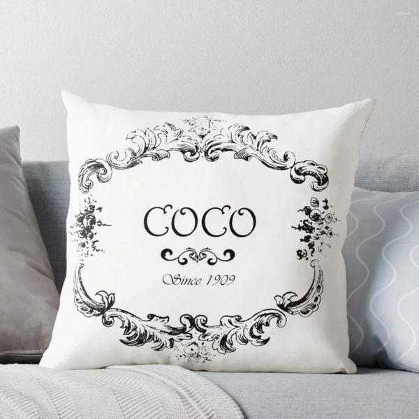 Travesseiro Coco Logo Vintage Old Style Throw Cases Decorativos Capa de Luxo Fronha