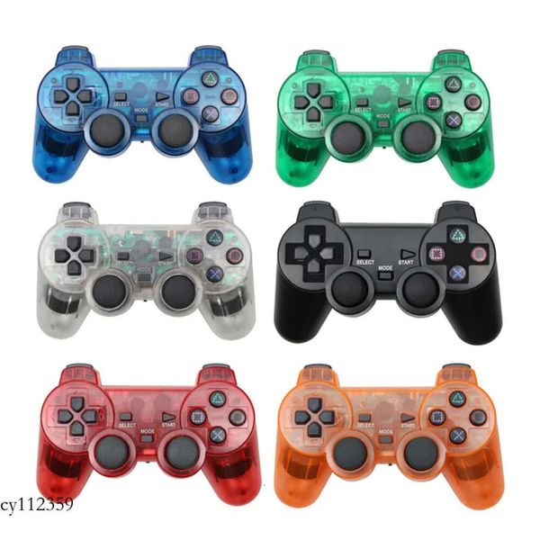 Wireless 2.4G per controller di gioco Ps2 Joystick trasparente per console Ps2 Gamepad Confezione in scatola bianca