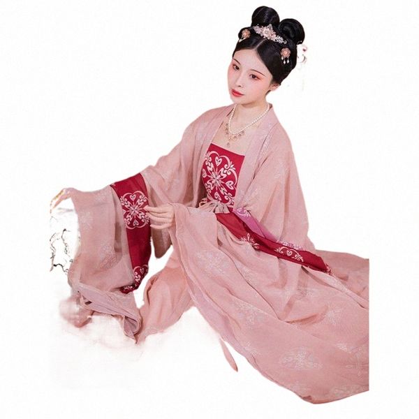 Tradicial Hanfu das Mulheres Chinesas Roupas Stage Outfit Cosplay Stage Wear Costume Empr Suit Trailing Dr u3jQ #