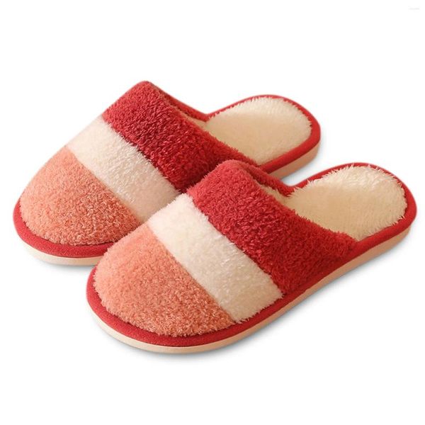 Hausschuhe Slip H Weiche Hausschuhe für Damen Flip On Warm Damen Flop Fuzzy Open Toe