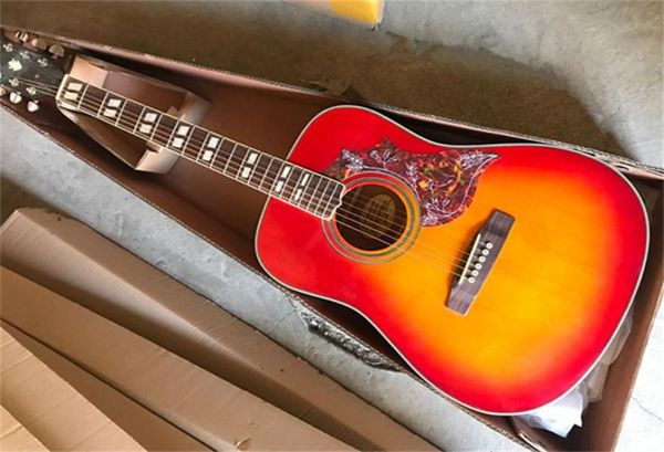 2021 Nuovo Arrivo 41 pollici Hummingbird CS Chitarra Acustica Tastiera in Palissandro Corpo in Abete Top di Alta Qualità di Fabbrica Custom6855985