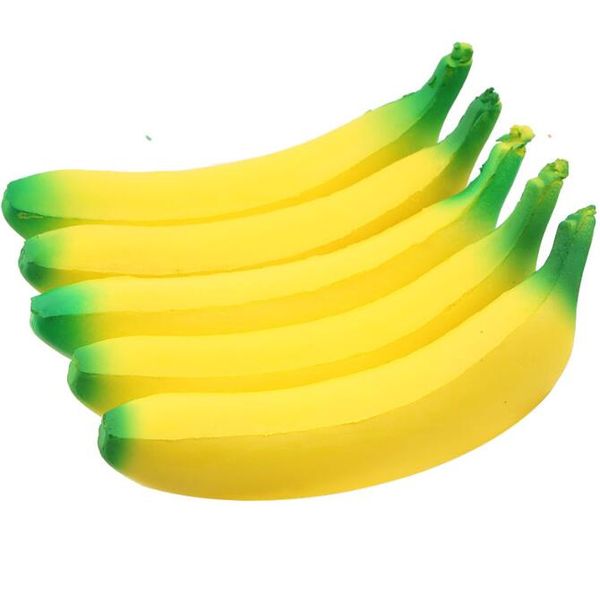 Anti-stress Squishy Banana Toys Lento aumento Squishy Frutta Spremere Giocattolo Divertente Antistress Ridurre la pressione Prop Regalo del capretto