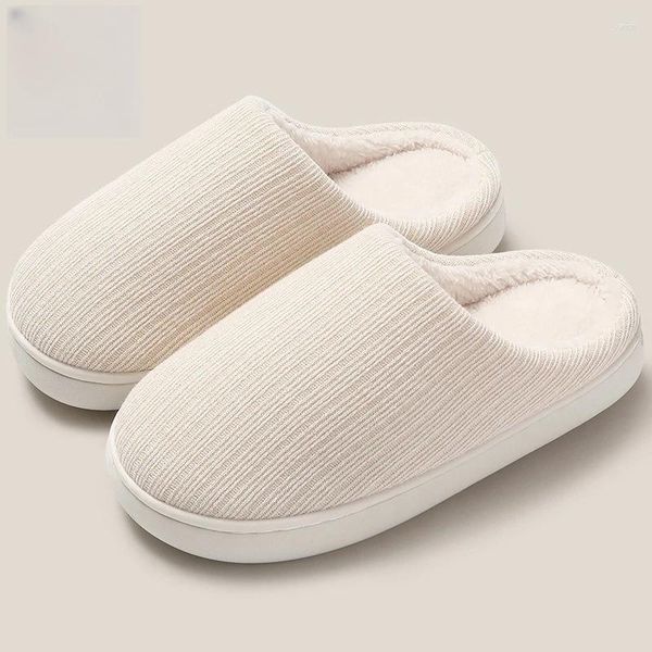 Тапочки ASIFN, зимние нечеткие хлопковые мужские и женские тапочки, теплая плюшевая простая парная обувь, нескользящая домашняя домашняя обувь