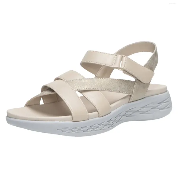 Sandálias verão sapatos planos mulher 2024 tendência clip toe cristal geléia praia flip flops estudantes femininos coreano harajuku