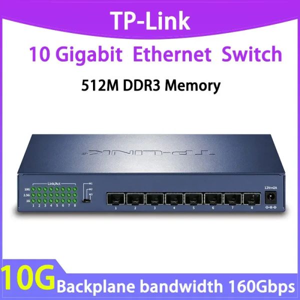 TP-Link TL-ST1008F 10 GBE Switch 10 GB Ethernet-Switch 10 GB Switches 10 Gigabit 10 Gbit / s SFP+10G 8 10000 Mbit / s optischer Antminer 2500