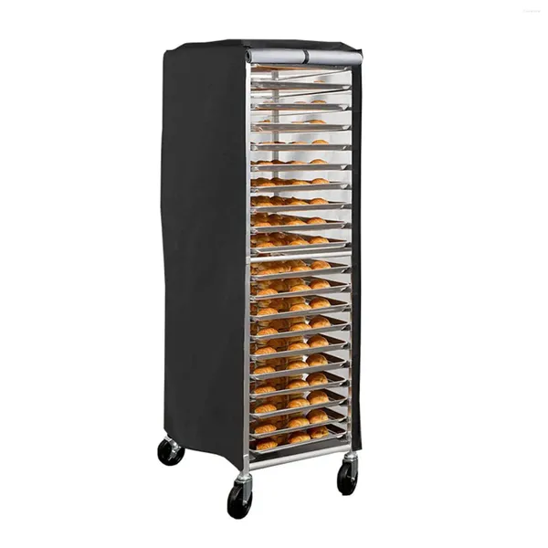 Capa de rack único para padaria, armazenamento de cozinha com janela, pano oxford durável, 23 ''x 28'' x 64 '', pesado