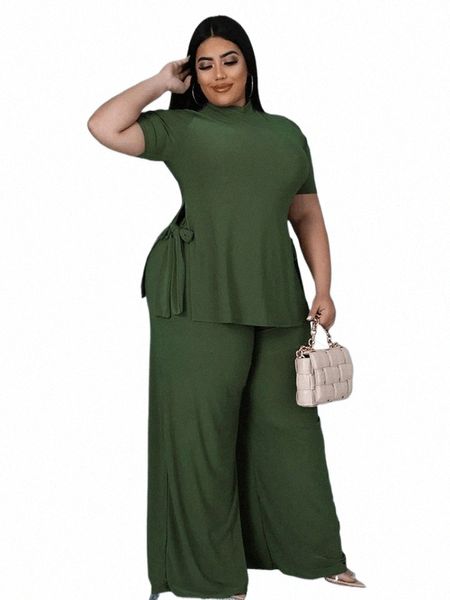 Set da 2 pezzi Set da donna Pantalone Plus Size T-shirt e pantaloni casual Set da pigiama Abiti sexy All'ingrosso Bulk Dropship F12m #