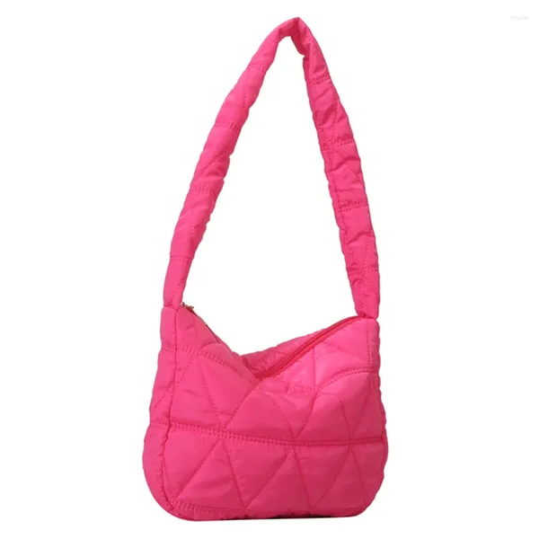 Bolsas de ombro femininas bolsa acolchoada leve para baixo nas axilas versátil acolchoada casual encontros diários