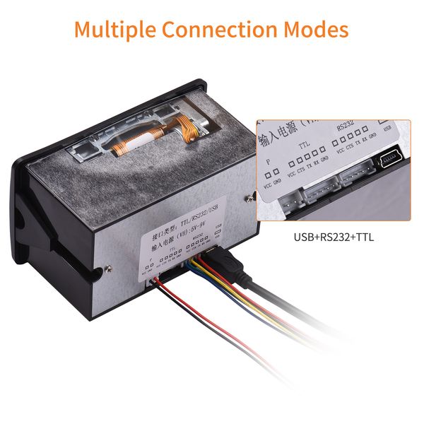 Stampante per ricevuta termica incorporata Modulo mini di stampa da 58 mm a basso rumore con supporto USB/RS232/TTL Support Support ESC/POS