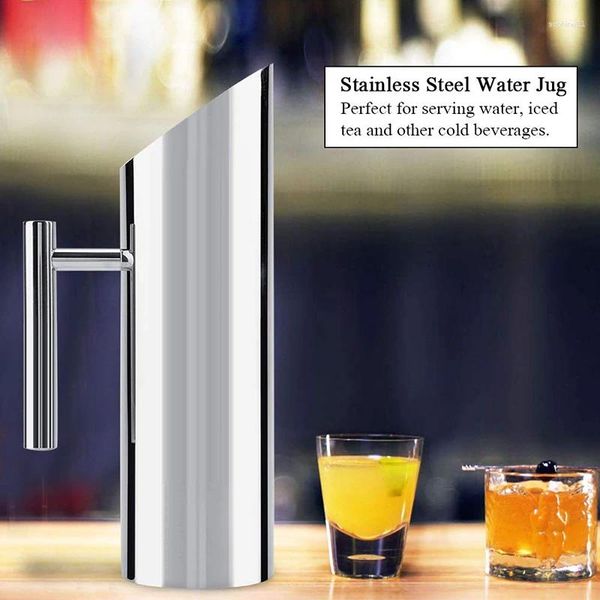 Garrafas de água 1000ml Bar Bartending Zapper Aço Inoxidável Reta Chaleira Fria Suco Cool Coffee Kitchen