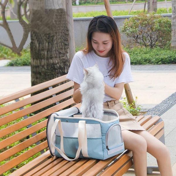 Kedi Taşıyıcılar Portable Backpack Pet Nefes Alabilir Küçük Köpek Yüksek Görünüm