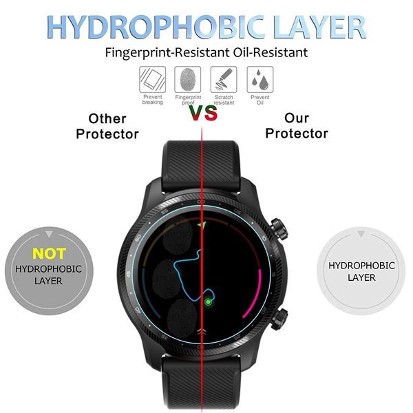 Temperiertes Glas für Ticwatch Pro 3 Ultra GPS S2 C2 plus E3 E2 S2 GTX Screen Protector Film Accessoires für Ticwatch Pro 3 Glass