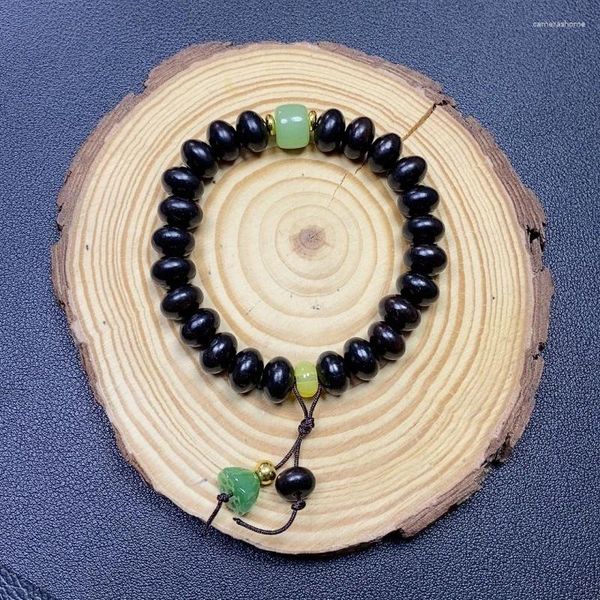 Collane con ciondolo Abaco viola con paillettes Perline Bracciale fai da te 10mm Blackwood Piccolo baccello di loto Buddha Factory Whol