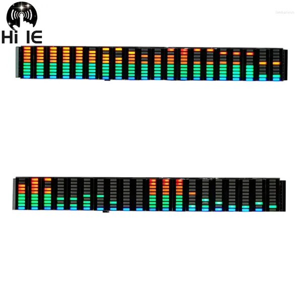 Relógios de mesa 1 PC 20 segmentos LED Tela colorida Multi Modo Música Indicador de espectro de áudio Nível VU Medidor DIY Alto-falante