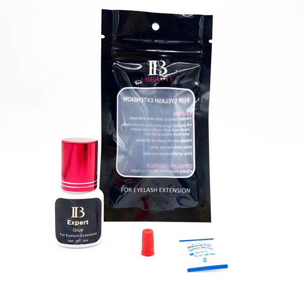 GLUE ESPERTENZA IB IB all'ingrosso 5 ml 1-2s Essiccazione rapida Corea Coco originale per estensioni per ciglia IB VINO ROSSO Cappotto Falso Cinsh Colla