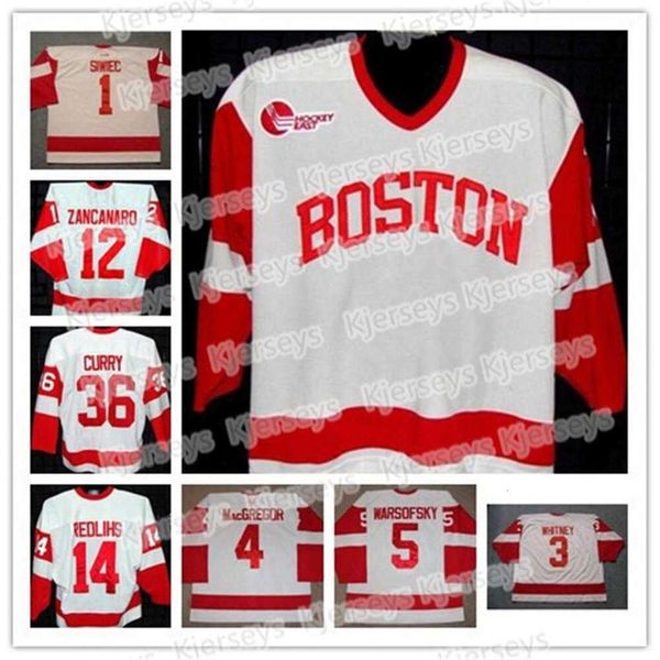 24S Boston Terriers College Hockey 36 John Curry 14 Jekabs Redlihs 11 Dan Spang 1 Stephan Siwiec 3 Ryan Whitney 12 Brad Zancanaro Jerseys Barato