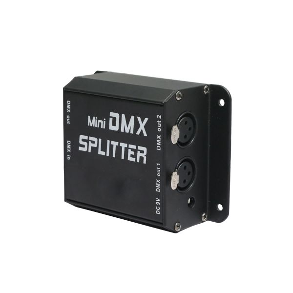 2CH DMX SPLITTER DMX512 LUZES DE LUZES DE LUZES SINGRIFIGADOR DE SINGRAGEM DISTRIBUIDOR DE VIA PARA EQUIPAMENTO COMERCIAL DE EQUIPAMENTO