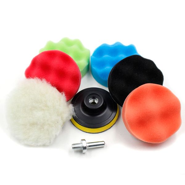 Bohrbürsten Set Auto Polishing Kit Politur Pad Autos Politur Buffing Padabrasive Scheibe Schwamm Schaumköpfe Politur Reinigung Pinsel Acces Acces