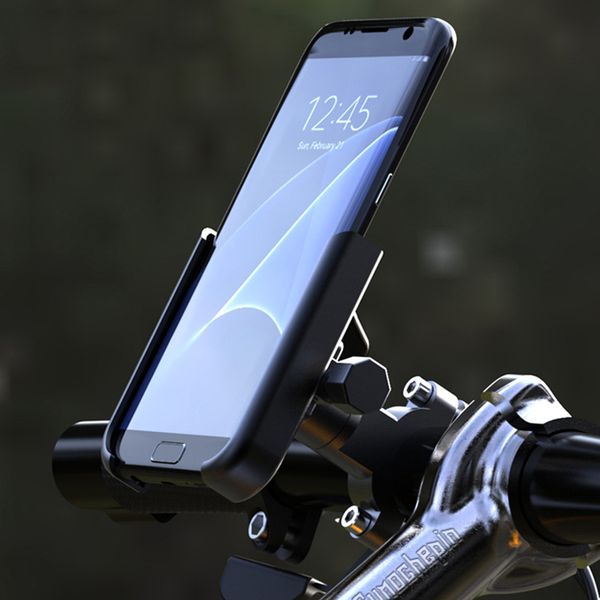 Porta del telefono per biciclette motociclistica motociclette GPS Stand cellulare per cellulare Moto Rietroview Specchio Montaggio del manubrio Compatibile per Xiaomi iPhone