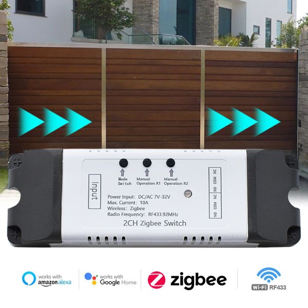 Zigbee Tuya / Ewelink Garage Door Opener Controller Smart Switch Relay Module Port