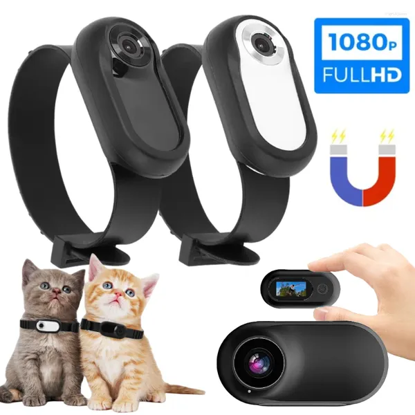 Collari per cani Collare per localizzatore sportivo Telecamera per sicurezza esterna wireless Registrazioni video per gatti Forniture per animali domestici