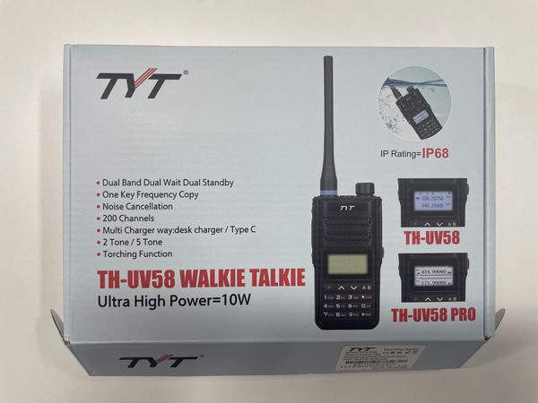 Tyt th-uv58 10W IP68 Radio VHF 136-174MHz UHF 400-480MHz Walkie Talkie Daul Band 200 Kanäle Typ C aufladen 3200mah UV99 Plus