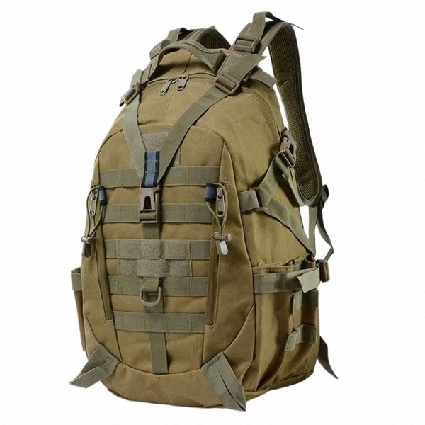 Zaino tattico militare da 40l per uomo Zaini da trekking Cam Borse da viaggio riflettenti per esterni Molle 3P Borsa da zaino da arrampicata i50k #