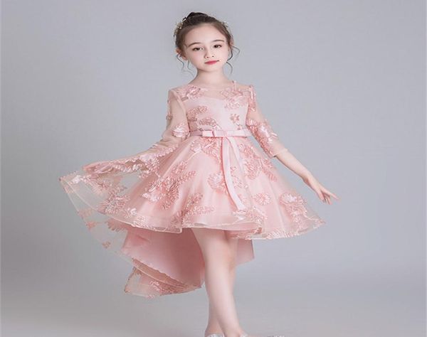 Платье с цветочным узором для девочек, костюм подростка, Children039s, праздничное платье, детские свадебные платья для маленьких девочек, элегантное платье принцессы для выпускного вечера, 9726114