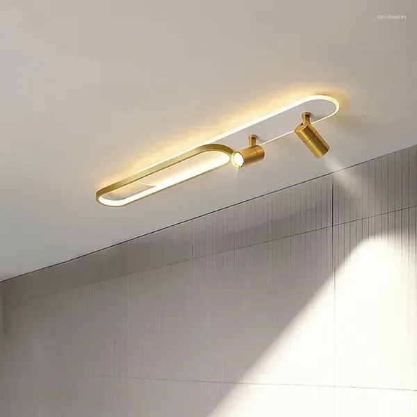 Luzes de teto modernas led com holofote lustres do corredor para sala estar corredor vestiário lâmpadas decoração para casa luminárias