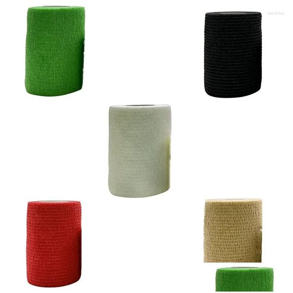 Ellenbogen-Knie-Pads Sport Selbstklebende elastische Bandage Wrap Tape für Unterstützung Finger Knöchel Palm Shoder Drop Lieferung Sport im Freien Athle Otvga