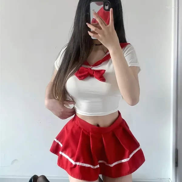 Partykleider Japanische koreanische Version der Schulstudentenuniform Cosplay Kostüm Frauen Rollenspiele Niedliche Minirockanzüge Nachtwäsche