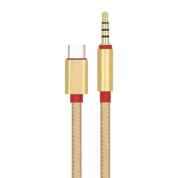 2024 Typ C Stecker Auf 3,5mm Stecker Auto AUX Audio Kabel Adapter USB C Typ-C Auf 3,5mm AUX Audio Kopfhörer Jack für Letv Le 2 Pro